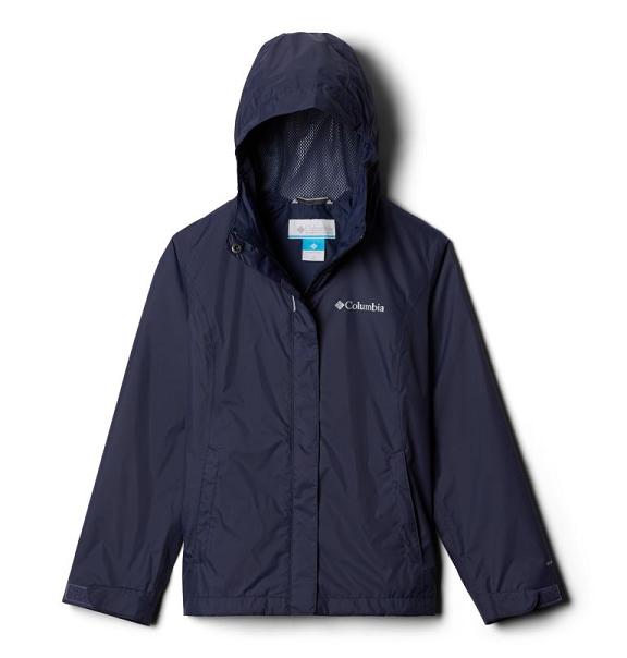 Columbia Arcadia Waterproof Jacket Blue For Girls NZ20439 New Zealand